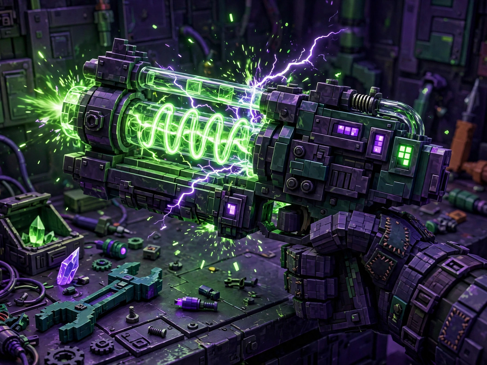 Raygun gun close-up
